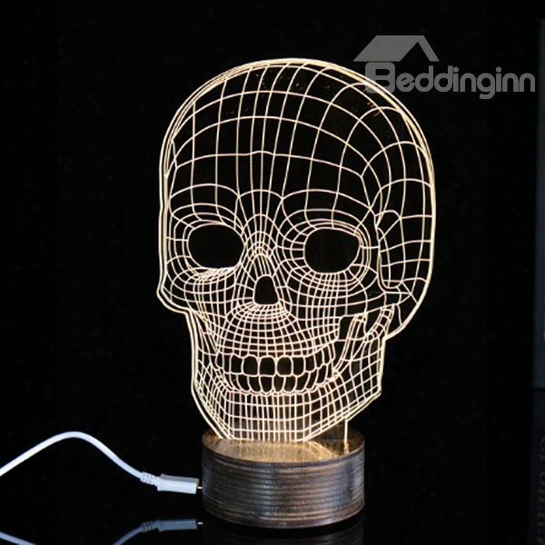 Creative Halloween Decoration Skull Pattern Led Light