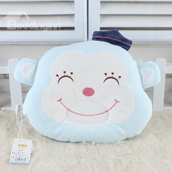 Cute Smiling Monkey Design U Shape Prevent Flat Ead Baby Pillow