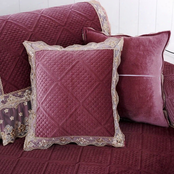 Elegant European Style Polyester Square Shape Soft Sofa Throw Pillow