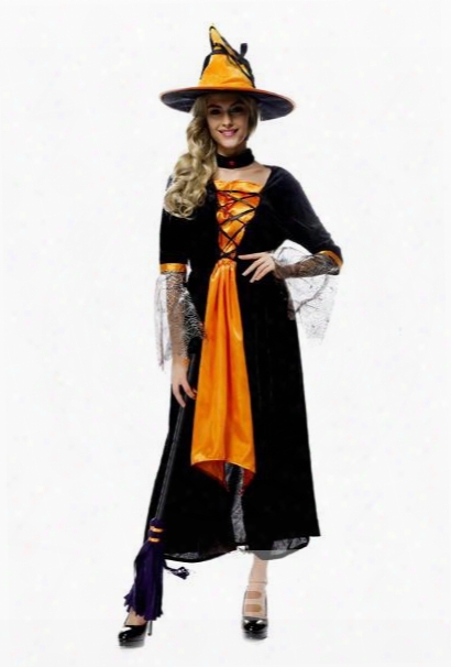 Elegant Intellectual Witch Style With Props Cosplay Costumes