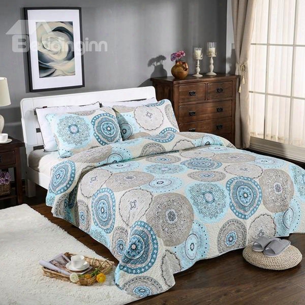 Excellent Medallion Print Cotton Bed In A Bag