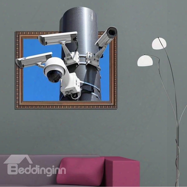 Fantastic Rectangle Modern Technology Webcam Pattern 3d Wall Stickers