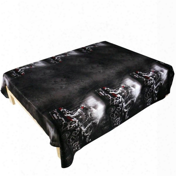 Fashion Leopard Car Print Cotton Flat Sheet