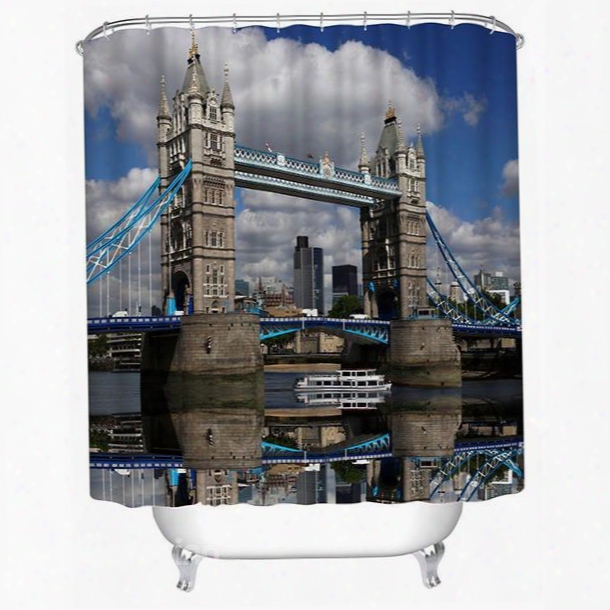 High-class Tower Bridge Print 3d Shower Curtain