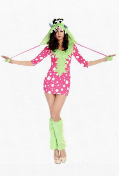 Lovely And Cute Pink Color Short Skirt Cosplay Costumes