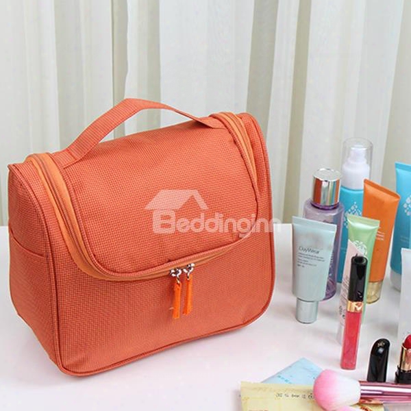 Orange Waterproof Travel Toiletry Bag & Personal Organize Cosmetic Bag