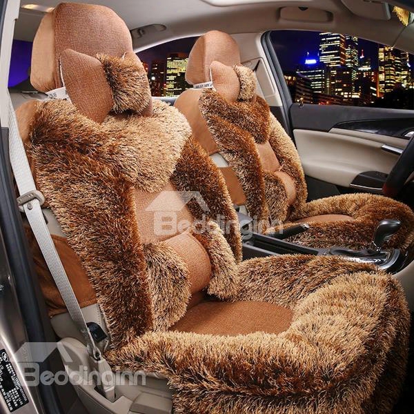 Prevent Cold And Super Warm Plush Material With Special Design Universal Car Seat Cover