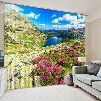 Charming Nature Scenery Printing Living Room and Bedroom 3D Blackout Curtain