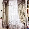 Romantic Tree Printing Purple Thicken Blackout Grommet Top Curtain