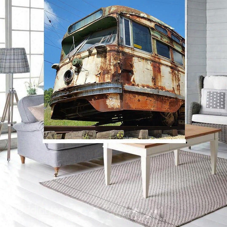 Rusty Locomotive Printing Blackout 3d Roller Shades