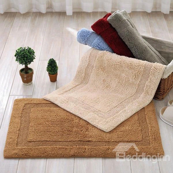 Soft Cotton Chenille Rectangle Double-sided Washable Living Room Or Kitchen Doormat