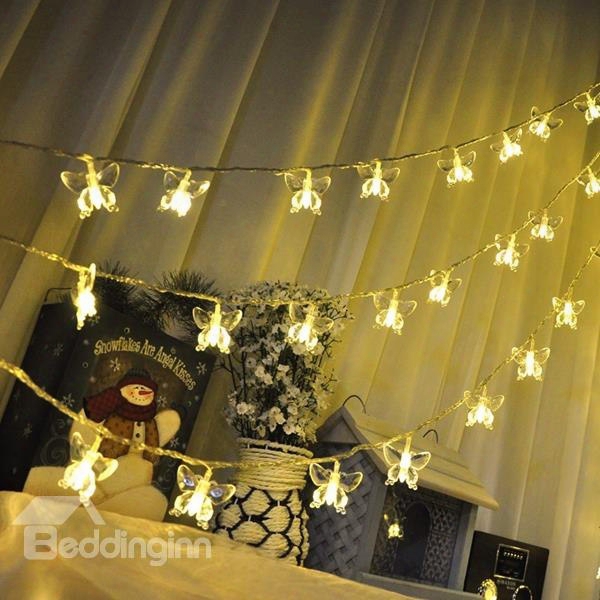 Starry Battery Powered Butterfly Shape Indoor And Outdoor Led String Lights