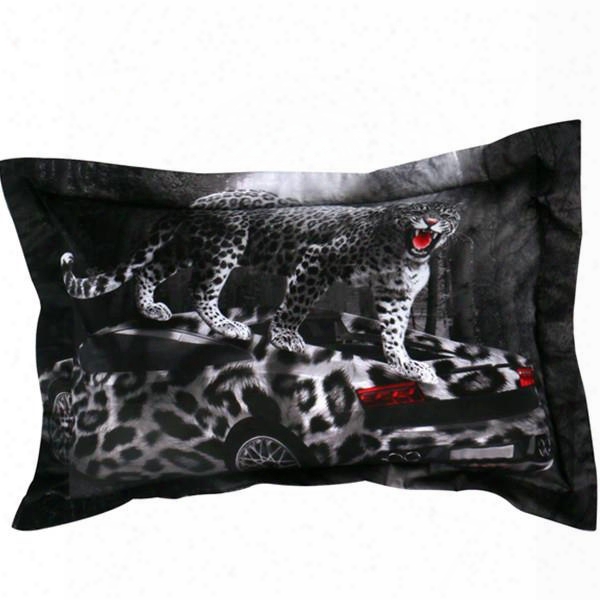 Stunning Leopard Car Print 2-piece Pillow Cases