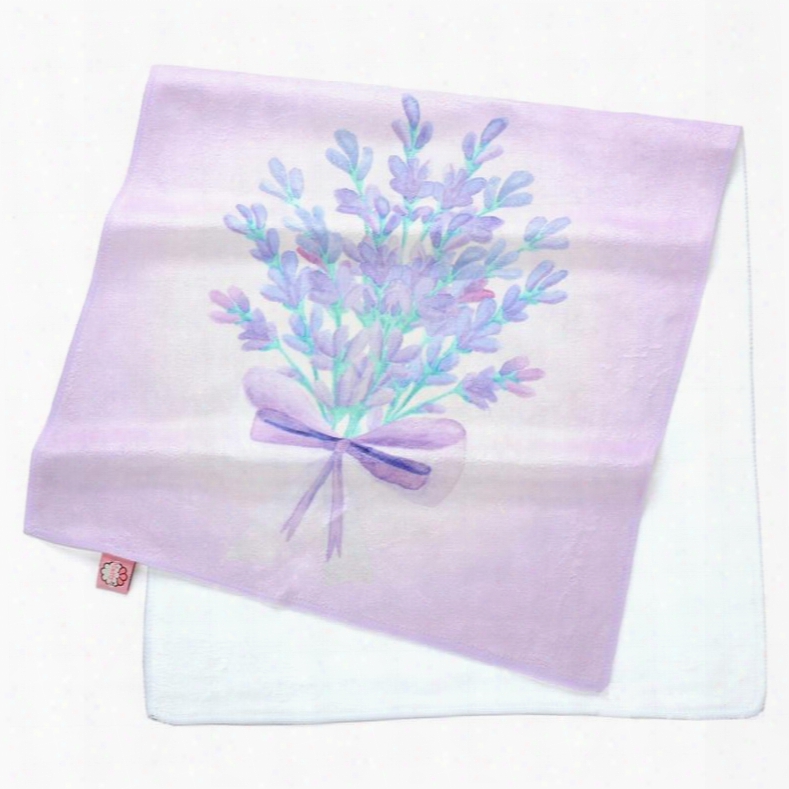 Watercolor Romantic A Bunch Lavender Watercolor Printing Face & Hand Towel