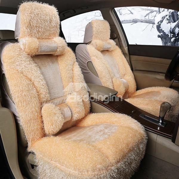 Classic And Soft Plush Material Autumn Winter Warm Umiversal Car Seat Cover