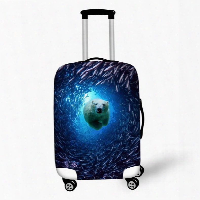 Creative Animals In Ocean Pattern 3d Painted Luggage Cover