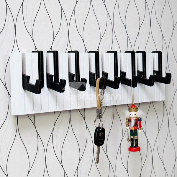 Fancy Creative Piano Shape Home Decorattive Wall Hooks