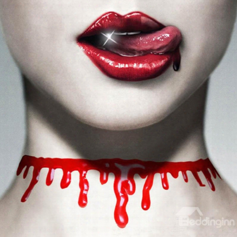 Halloween Style Creative Simulate Bloodstains Necklace