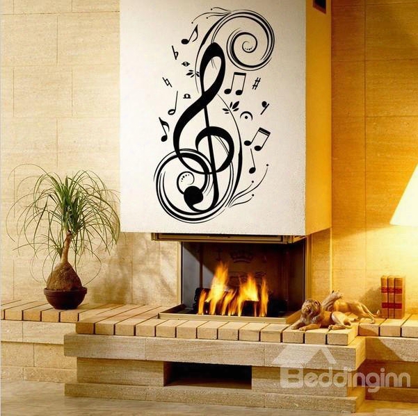 Modern Artful Music Notes Removable Wall Sticker