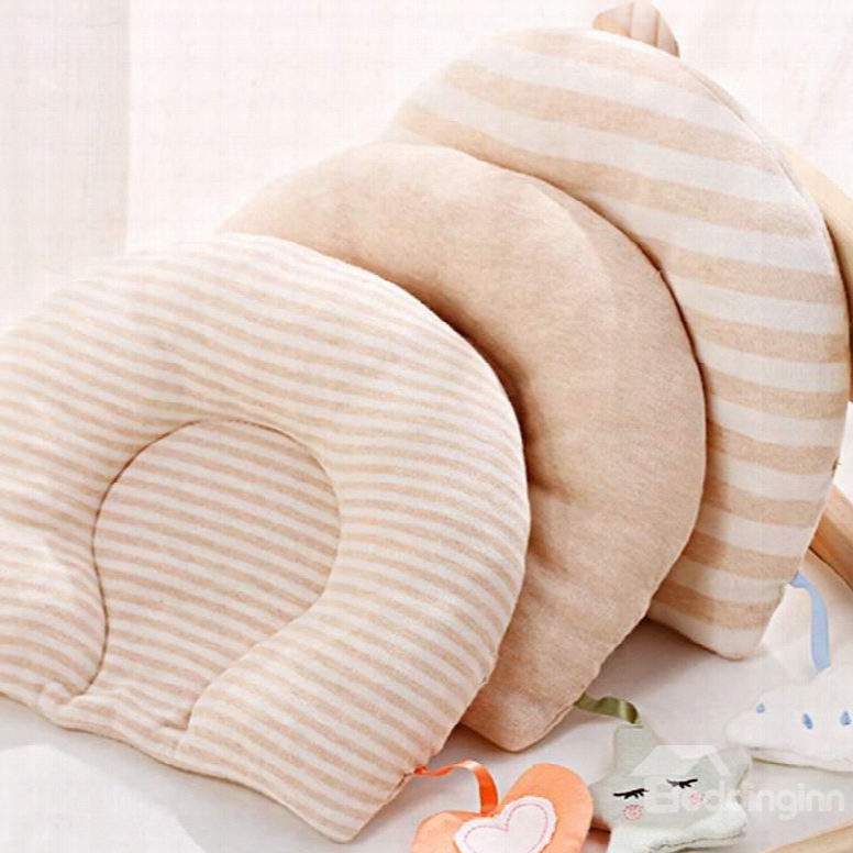 Prevent Flat Head Cotton Nordic Style Warm Color Baby Pillow