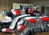 3D Red Rose and Eiffel Tower Print 4-Piece Polyester Duvet Cover Sets