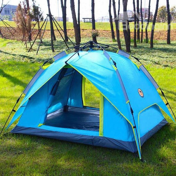 3-4 Person Waterproof Tent With Rain Fly Outdoor Camping Tent