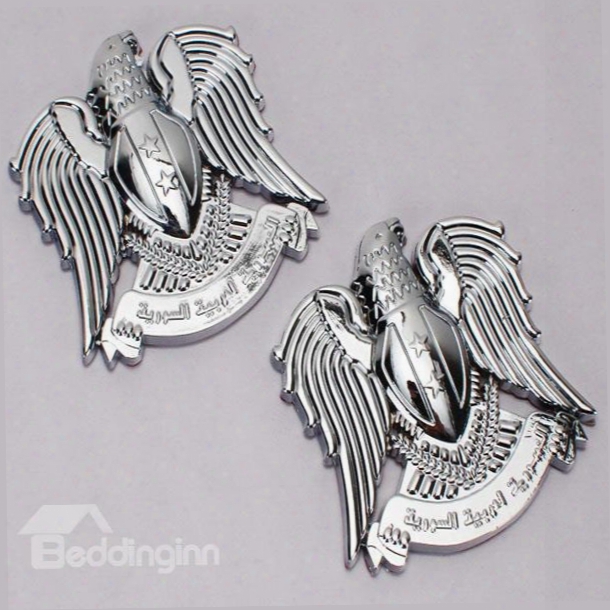 3d Aladdin Eagle Shape Alloy Material Car Sticker