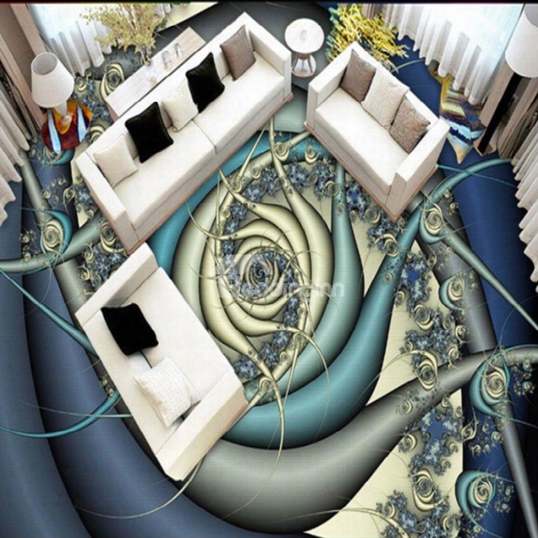 Abstract Three-dimensional Pattern Home Decorative Splicing 3d Floor Murals