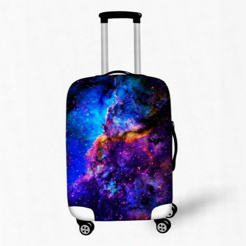 Blue Cloud Galaxy Pattern 3d Painted Luggage Cover