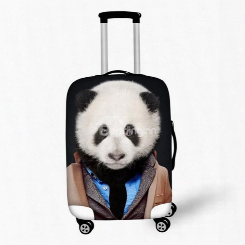 Cute Animals With Cloth Pattern 3d Painted Luggage Cover