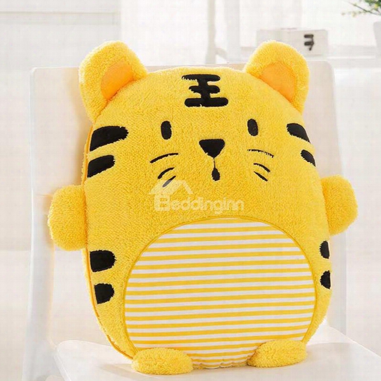 Cute Cartoon Small Tiger Pattern Design Three Kinds Of Use Multi-functional Car Pillow