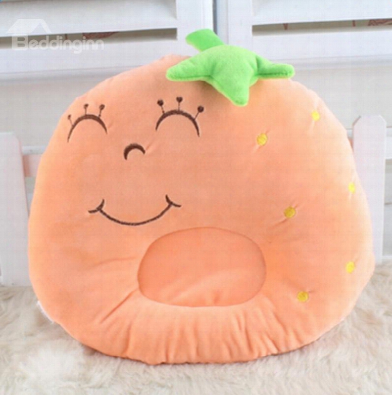 Cute Strawberry Shape Prevent Flat Head Baby Pillow