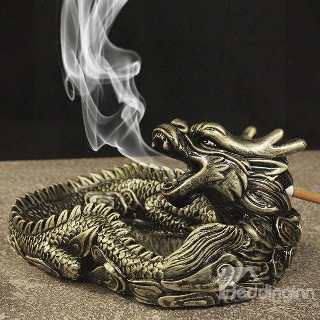 Dark Legends Fire Smoke From Dragon Mouth Ashtray