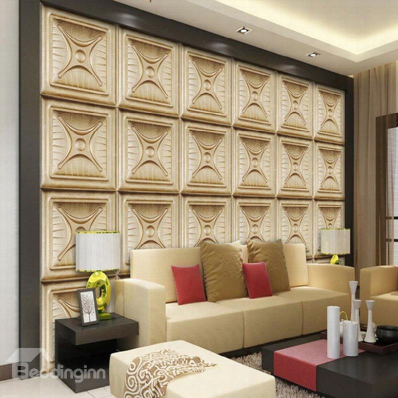 Fashion European Style Three-dimensional Suit Plaid Pattern Wall Murals