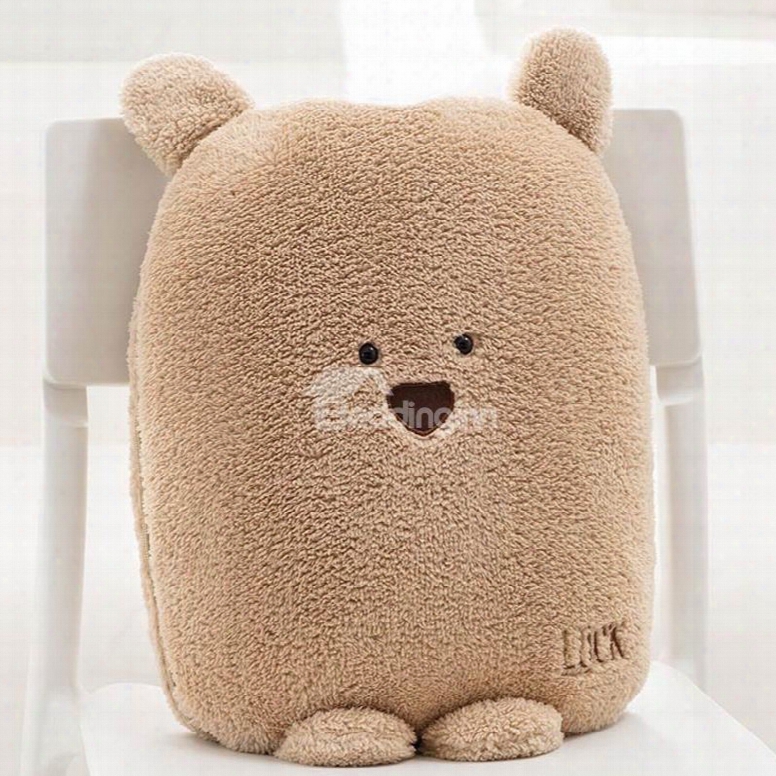 Lovely Cartoon Small Bear Pattern Design Three Kinds Of Use Multi-functional Car Pillow