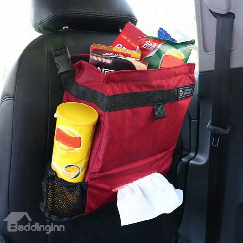 Magic Red Fashion Medium High Capacity Hanging Car Backseat Organizer