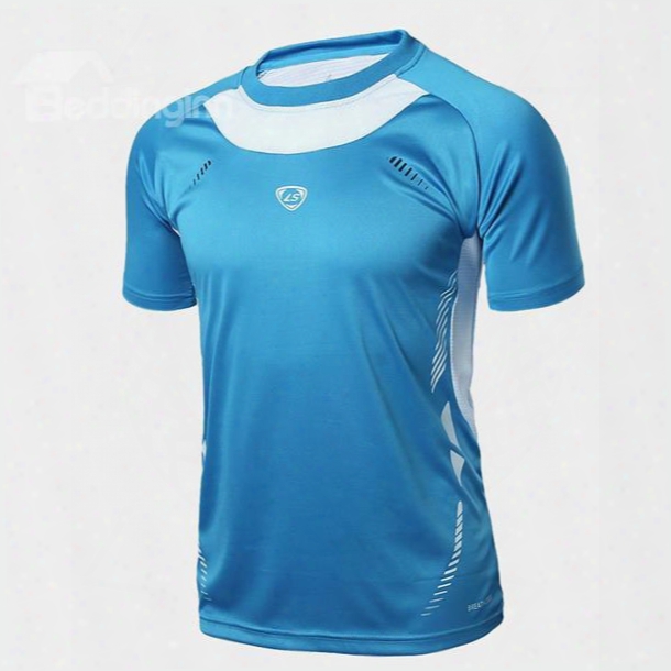Multi-color Short Sleeve Cycling Jersey Men Quick Drying Shirt