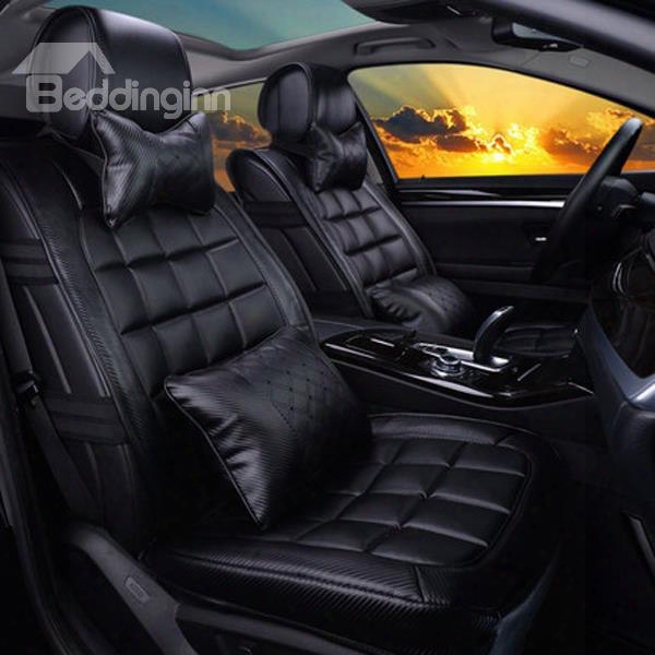 New Classic Business Style Pu Leather Material Universal Car Seat Cover