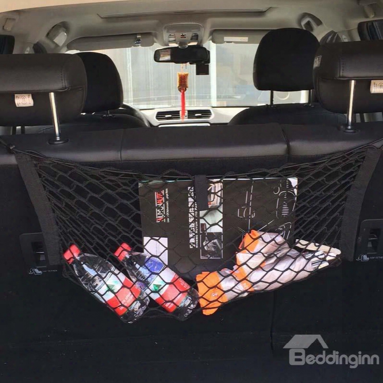 New Frint And Rear Backseat Muti-use High Capacity Net Rope Simple Car Organizer