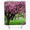 Beautiful Tree full of Pink Flowers Print 3D Bathroom Shower Curtain