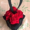 Fabulous Valentine Rose Box Design Hand Bag