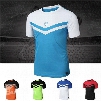 Strip Pattern Bright Color Short Sleeve Cycling Jersey Men Quick Drying Shirt