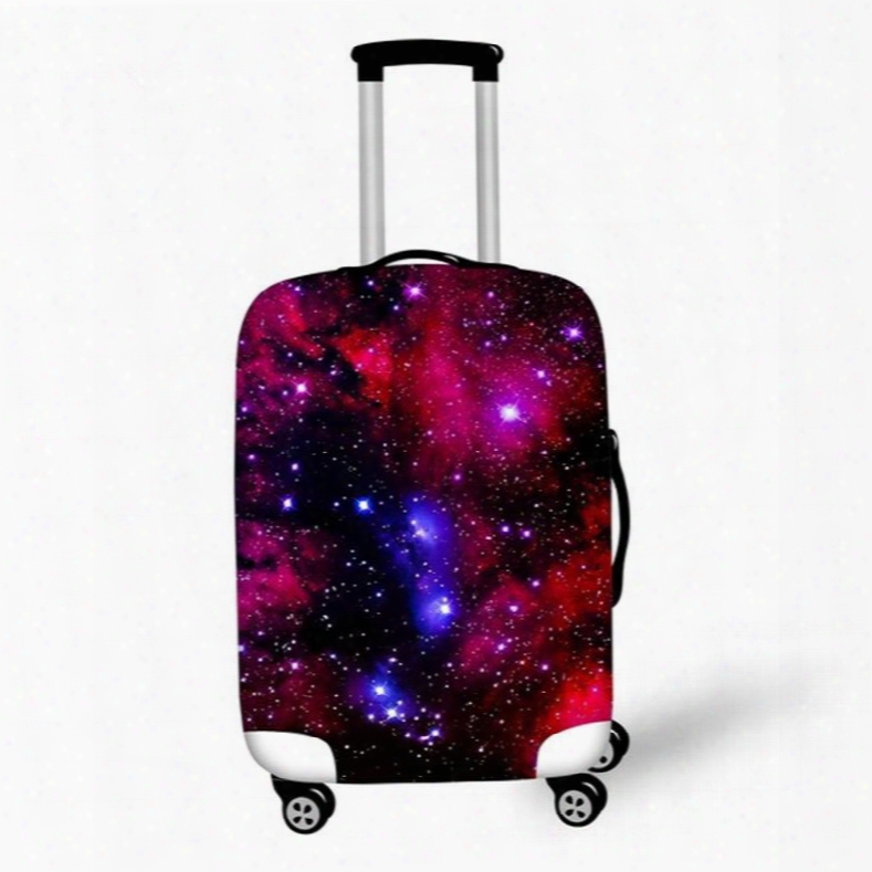 Shining Galaxy Pattern 3d Painted Luggage Cover