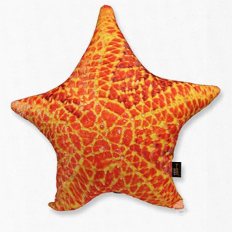 Soft And Luxurious Starfish Shaped Throw Pillow