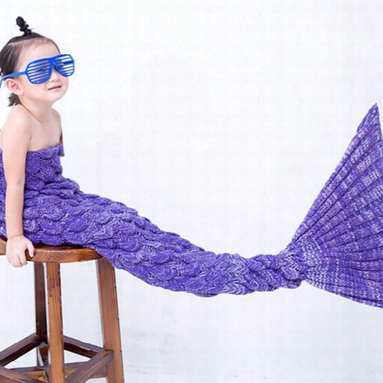 Softly And Warm Multicolor Option Kids Mermaid Blanket