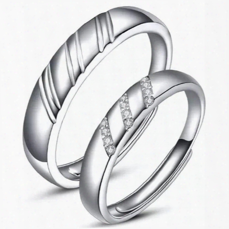 Special Design 925 Sterling Silver Couple Ring