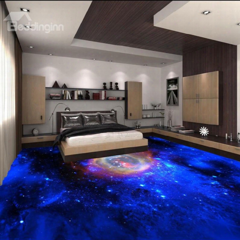 Special Design Galaxy Print Waterproof Splicing Decorative 3d Floor Murals