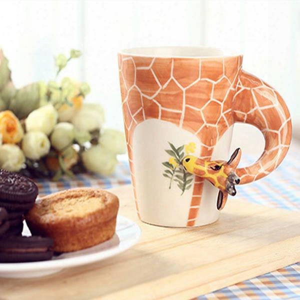 Stunning Creative Giraffe Design Ceramic Coffee Cup