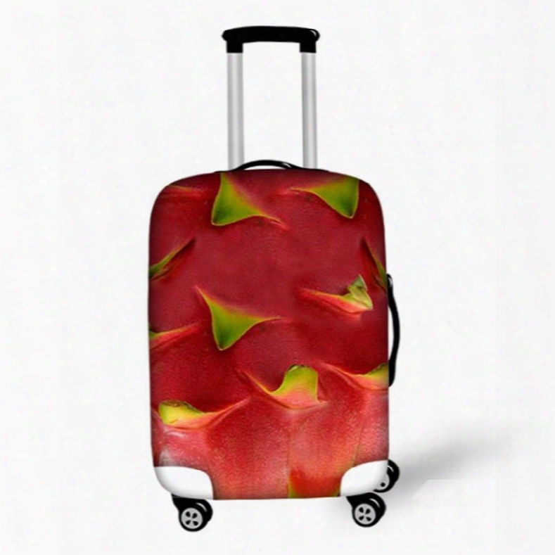 Vivid Pitaya Peel Pattern 3d Painted Luggage Cover