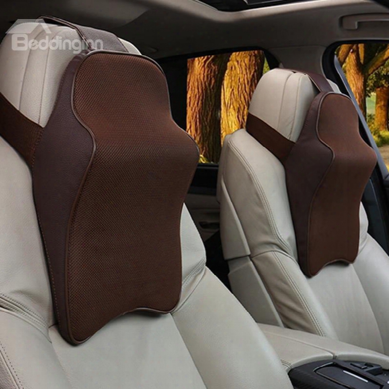 3d Full Coverage Cost-effective Memory Foam Single Set Car Headrest